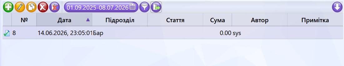 Поступлення