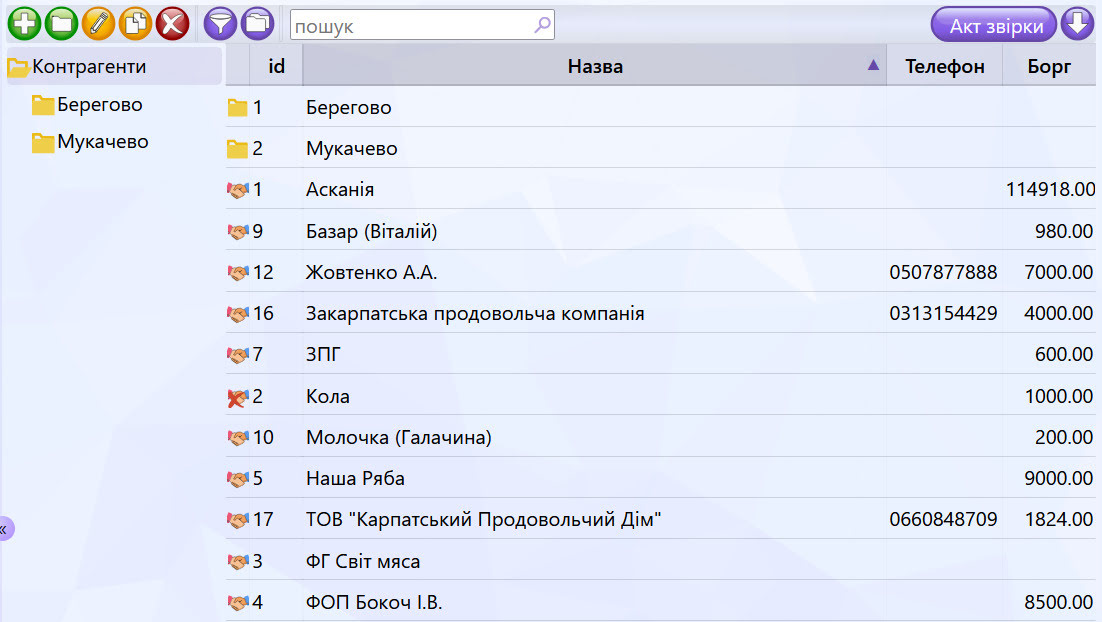 Контрагенти