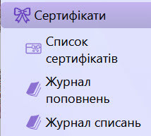 Сертифікати